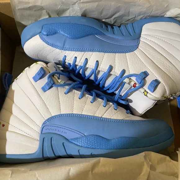 NIKE Jordan 12 Retro Emoji University Blue - Picture 3 of 3